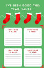 I've Been Good This Year Santa: Wish List, Green Stockings, Gift List, Blank Lined Journal, Lined Pages for Writing