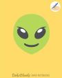 Emoji Notebooks: Alien Face Emoji Back To School Notebooks for Writing Drawing Journaling Doodling Unlined Unruled Composition Notebook