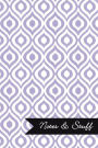 Notes & Stuff - Thistle Purple Lined Notebook in Ikat Pattern: Medium Ruled, Soft Cover, 6 x 9 Journal, 101 Pages