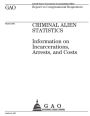 Criminal alien statistics: information on incarcerations, arrests, and costs : report to congressional requesters.