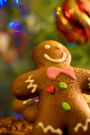 Gingerbread Man and Christmas Ornaments: 150 page lined 6 x 9 notebook/diary/journal
