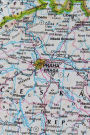 Prague, Czech Republic on the Map Journal: Take Notes, Write Down Memories in this 150 Page Lined Journal