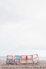 Striped Beach Chairs - Journal: 150 page lined 6 x 9 notebook/diary/journal