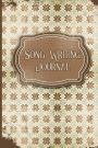 Song Writing Journal: With Lined/Ruled Paper And Staff, Manuscript Paper For Notes: Music Journal For Men, Songwriting Book - Vintage Paper Cover
