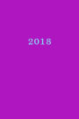 2018: Calendar/Planner/Appointment Book: 1 week on 2 pages, Format 6