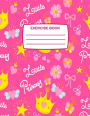 Exercise Book: Little Princess Pink Exercise Book for Children, 80 Lined Pages, School Exercise Book for Writing, Notebook Perfect for Home & School