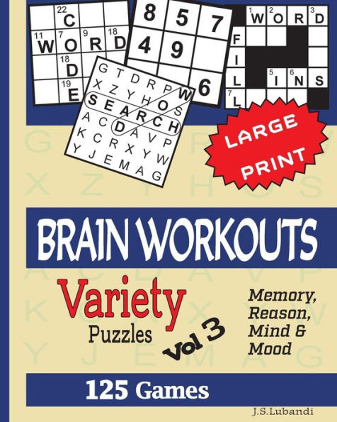 BRAIN WORKOUTS (Variety) Puzzles Vol 3