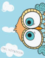 Owl Notebook: Doodles&Insprirational Journal (Large Print) - 8.5