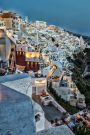 Scenic Santorini, Greece at Night Journal: Take Notes, Write Down Memories in this 150 Page Lined Journal