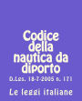 Codice della nautica da diporto: D.Lgs. 18-7-2005 n. 171