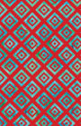 Journal Notebook Geometric Squares - Red: 162 Lined and Numbered Pages With Index Blank Journal For Journaling, Writing, Planning and Doodling.