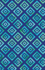 Journal Notebook Geometric Squares - Blue: 162 Lined and Numbered Pages With Index Blank Journal For Journaling, Writing, Planning and Doodling.