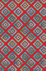 Bullet Journal Geometric Squares - Red: Graph Design - 162 Numbered Pages With 150 Graph Style Grid Pages, 6 Index Pages and 2 Key Pages in Easy To Carry 5.5 X 8.5 Size