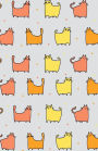 Bullet Journal For Cat Lovers - Funny Cat Pattern In Citrus: Graph Design - 162 Numbered Pages With 150 Graph Style Grid Pages, 6 Index Pages and 2 Key Pages in Easy To Carry 5.5 X 8.5 Size