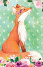 Journal Notebook For Animal Lovers Red Fox In Flowers: Blank Journal To Write In, Unlined For Journaling, Writing, Planning and Doodling, For Women, Men, Kids, 160 Pages, Easy To Carry Size
