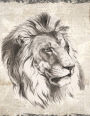 Lion Notebook: Dot Grid Notebook Journal 8.5 x 11 202 Pages