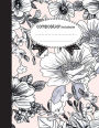 Composition Notebook, 8.5 x 11, 110 pages: Flower Style 2 : (School Notebooks)