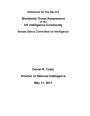 WORLDWIDE THREAT ASSESSMENT of the US INTELLIGENCE COMMUNITY