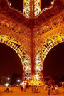 Beneath an Illuminated Eiffel Tower in Paris, France Journal: Take Notes, Write Down Memories in this 150 Page Lined Journal
