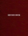Record Book: 4 Column Ledger