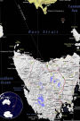 Tasmania, Australia Color Map Journal: Take Notes, Write Down Memories in this 150 Page Lined