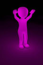 Purple Neon Man Journal: Take Notes, Write Down Memories in this 150 Page Lined Journal