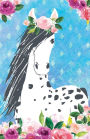Journal Notebook For Horse Lovers Appaloosa In Flowers: Blank Journal To Write In, Unlined For Journaling, Writing, Planning and Doodling, For Women, Men, Kids, 160 Pages, Easy To Carry Size