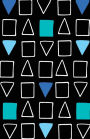 Bullet Journal Geometric Fun Blue: Graph Design - 162 Numbered Pages With 150 Graph Style Grid Pages, 6 Index Pages and 2 Key Pages in Easy To Carry 5.5 X 8.5 Size