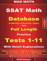 Title: 2018 SSAT Database and 11 Tests, Author: John Su