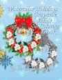 Watercolor Holidays Grayscale Adult Coloring Book