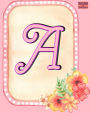 Write Here Journals: Monogram Journal Custom Notebook Lined Paper 8
