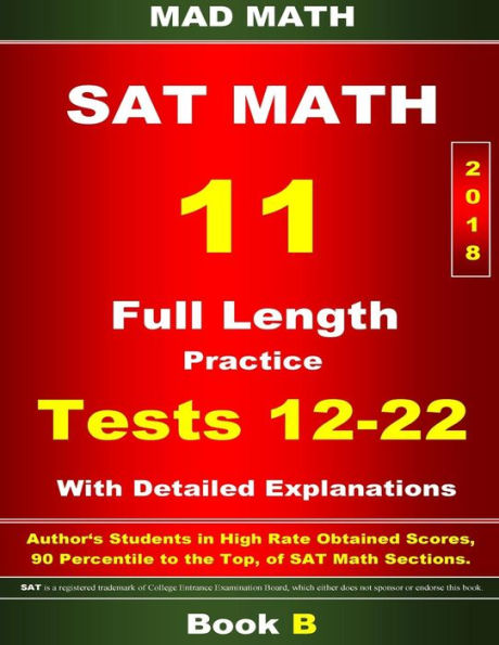 2018 New SAT Math Tests 12-22 Book B