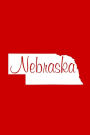 Nebraska - Red Lined Notebook with Margins: 101 Pages, Medium Ruled, 6 x 9 Journal, Soft Cover