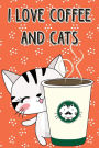 Bullet Journal Notebook Cat With Cup of Coffee - Orange: 112 Page Numbered Graph Style Grid Bullet Journal With Index Pages and Key Pages In Portable 6 x 9 Size