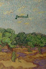 Journal: Van Gogh Journal - Olive Trees, Lined Journal, 6 x 9, 160 Pages