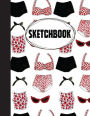 Sketchbook: Glasses and pants : 110 Pages of 8.5