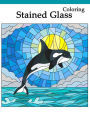 Stained Glass Coloring: Art Nouveau Coloring Book Large Print