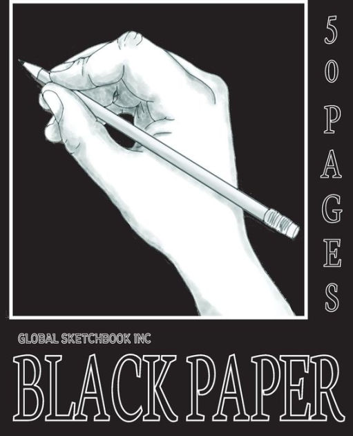 Global Sketchbook INC. Black Paper Black Paper Sketchbook 7.5"x9.25