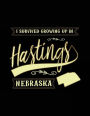 I Survived Growing Up In Hastings Nebraska: Lined Travel Notebook Journal