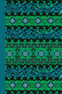 Sketchbook: Tribal Pattern (Blue) 6x9 - BLANK JOURNAL WITH NO LINES - Journal notebook with unlined pages for drawing and writing on blank paper