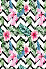Notebook: Tropical Leaves and Flowers Journal Notebook, 6