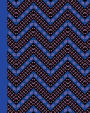 Sketchbook: African Pattern (Blue) 8x10 - BLANK JOURNAL WITH NO LINES - Journal notebook with unlined pages for drawing and writing on blank paper