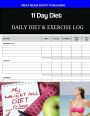 11 Day Diet Daily Diet & Exercise Log
