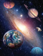 2017, 2018, 2019 Weekly Planner Calendar - 70 Week - Space Nebula: Swirling Nebula in the Middle of Earth's Solar System - Science Fiction