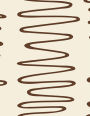 2017, 2018, 2019 Weekly Planner Calendar - 70 Week - Cake Art: Chocolate Swizzle on White Icing