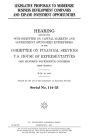 Legislative proposals to modernize business development companies and expand investment opportunities