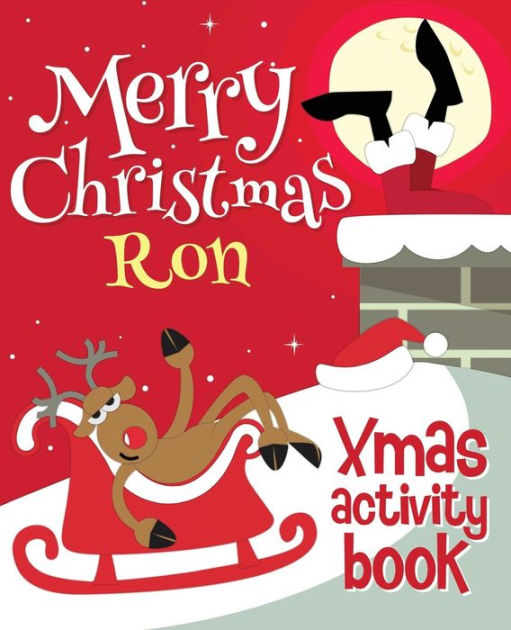 Merry Christmas Ron Xmas Activity Book (Personalized Children's