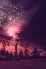 Winter Photo Journal Double Fireworks Snow: (Notebook, Diary, Blank Book)