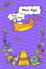 Bullet Journal Notebook For Cat Lovers Funny Flying Cartoon Cat 2: 162 Numbered Pages With 150 Dot Grid Pages, 6 Index Pages and 2 Key Pages For Journaling, Writing, Planning and Doodling, For Women, Men, Kids, 160 Pages, Easy To Carry Size.