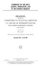 Oversight of the SEC's agenda, operations, and FY 2014 budget request